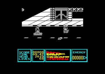 Back To The Future II (UK) (1990) (Trainer) screen shot game playing